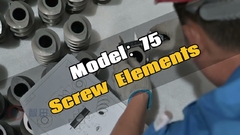 ZSE75MAXX extrudeuse à double vis inspection préalable à la livraison de l'élément de vis de l'extrudeuse